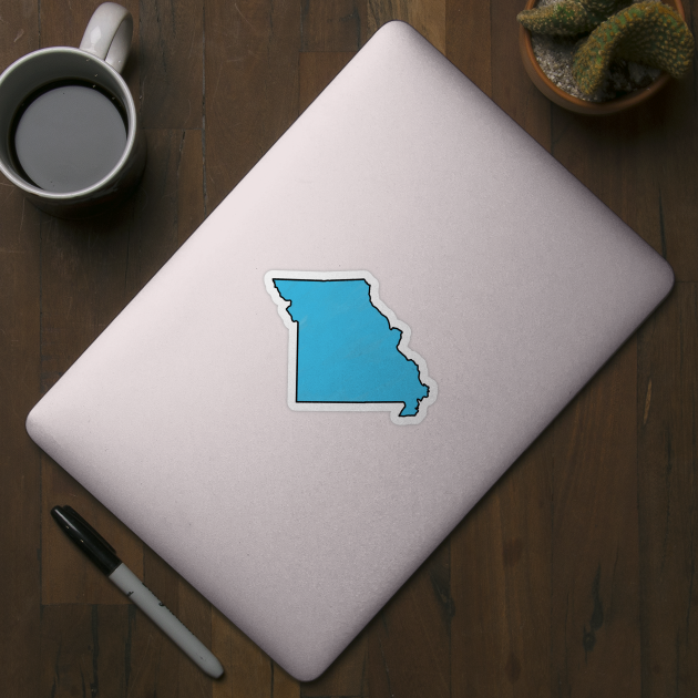 Missouri - Blue Outline by loudestkitten